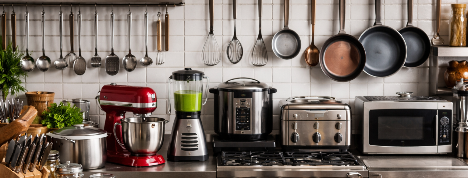 Kitchen appliances and utensils